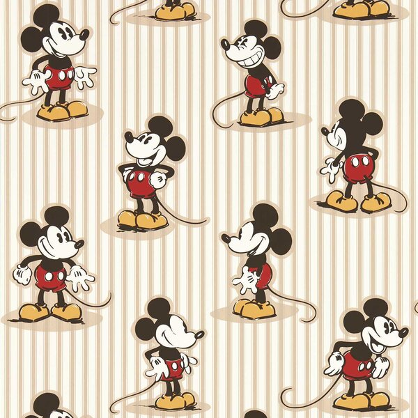 Sanderson Mickey Stripe Odstín tapety: Humbug