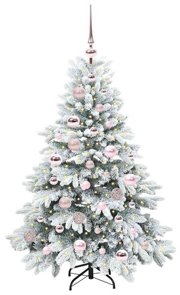 Umělý vánoční stromeček s 150 LED diodami Bílá 120 cm PE a PVC 3397590