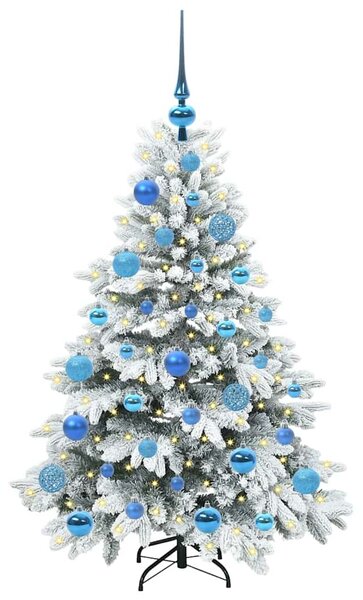 Umělý vánoční stromeček s 150 LED diodami Bílá 120 cm PE a PVC 3397595