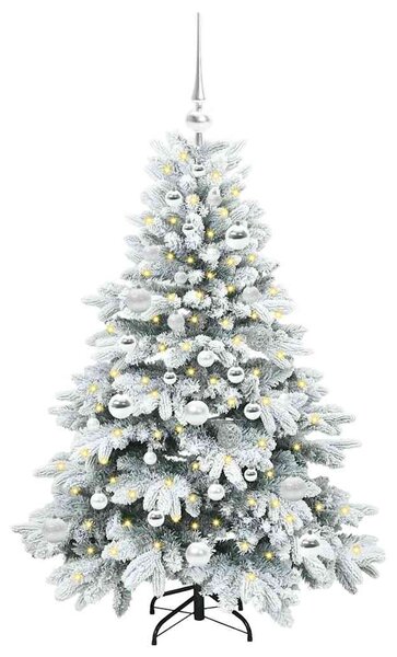Umělý vánoční stromeček s 150 LED diodami Bílá 120 cm PE a PVC 3397593
