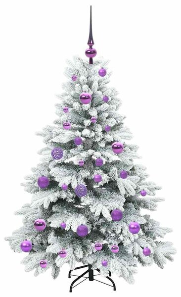 Umělý vánoční stromeček s 150 LED diodami Bílá 120 cm PE a PVC 3397594