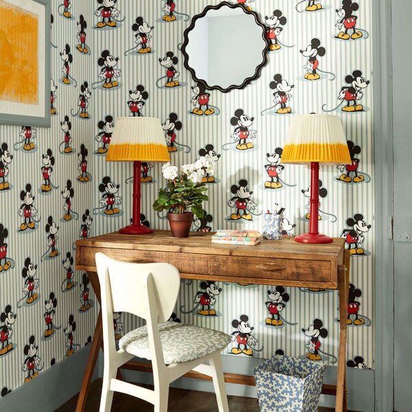 Sanderson Mickey Stripe Odstín tapety: Humbug