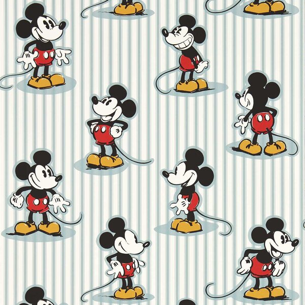 Sanderson Mickey Stripe Odstín tapety: Humbug