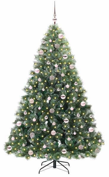 Umělý vánoční stromeček s stojanem Zelená 210 cm PE a PVC 3397863