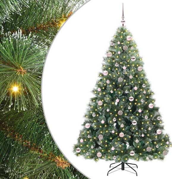 Umělý vánoční stromeček s stojanem Zelená 210 cm PE a PVC 3397863