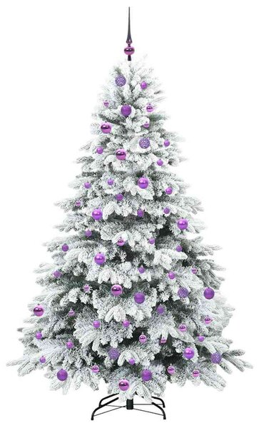 Umělý vánoční stromeček s 300 LED diodami Bílá 180 cm PE a PVC 3397620