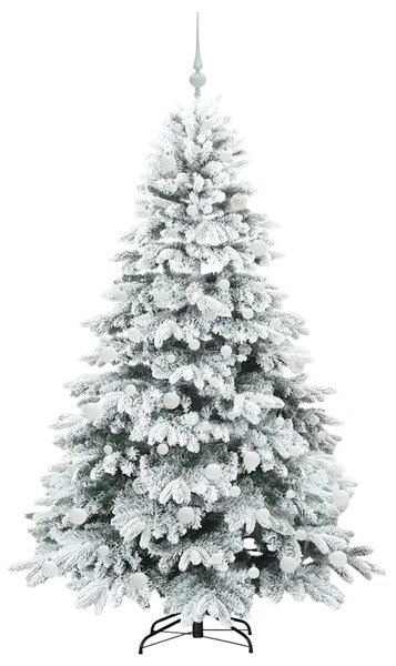 Umělý vánoční stromeček s 300 LED diodami Bílá 180 cm PE a PVC 3397617