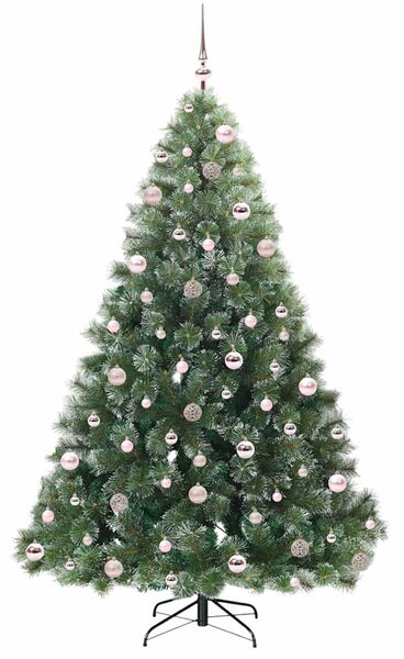 Umělý vánoční stromeček s stojanem Zelená 210 cm PE a PVC 3397863