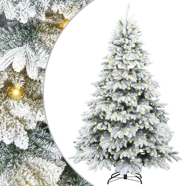 Umělý vánoční stromeček s 300 LED diodami Bílá 180 cm PE a PVC 3397610