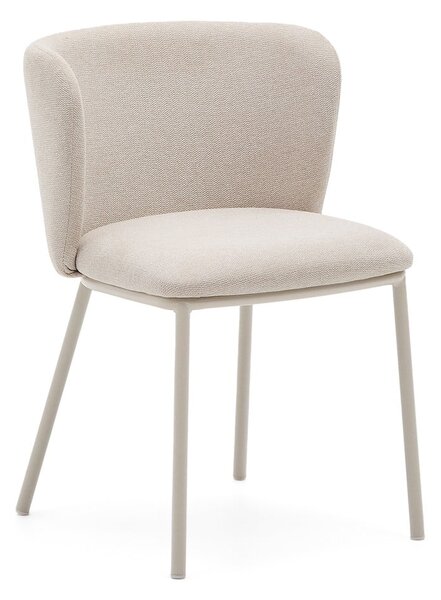 Béžové čalouněné jídelní křeslo Ciselia – Kave Home