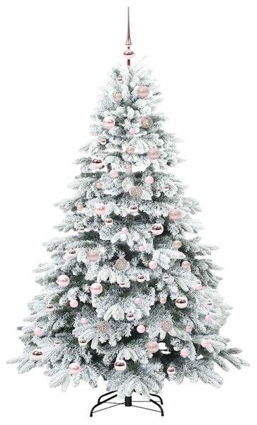 Umělý vánoční stromeček s 300 LED diodami Bílá 180 cm PE a PVC 3397616