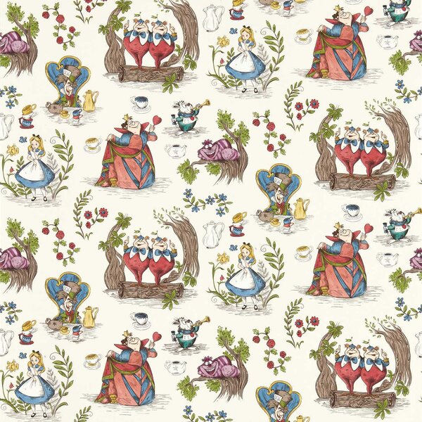 Sanderson Alice In Wonderland Odstín tapety: Puddle Blue