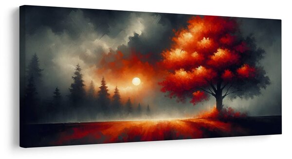Obraz strom života při západu