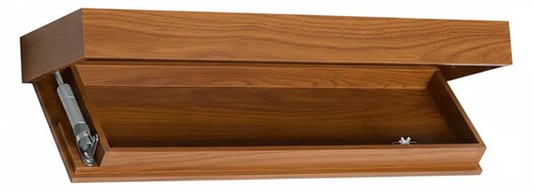 Floatshelf™ Nástěnná Police S Tajnou Přihrádkou (53 X 17,5 X 5 Cm), Hnědá