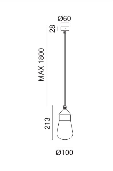 Stropní světlo Il Fanale Drop Mini 270.43.OOT