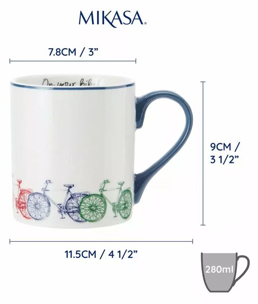 Porcelánový hrnek Bike