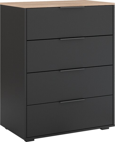 Příborník Vicco Betti Anthracite/Sonoma 30 x 83.6 cm se 4 zásuvkami, Model 41617
