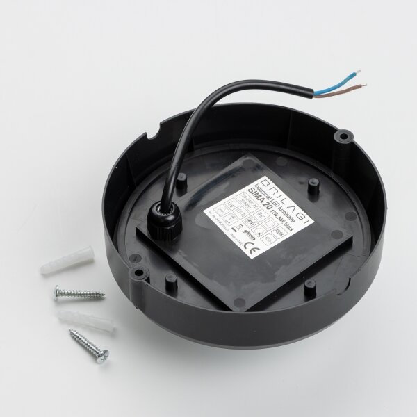 Brilagi - LED Stropní průmyslové svítidlo SIMA LED/12W/230V IP65 černá