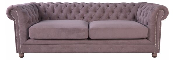 Solenzara Čalouněná pohovka Chesterfield - 200cm - NC-7120 Látkové čelounění: TC-186, Povrchová úprava nohou: Whitewash M Beech P132A