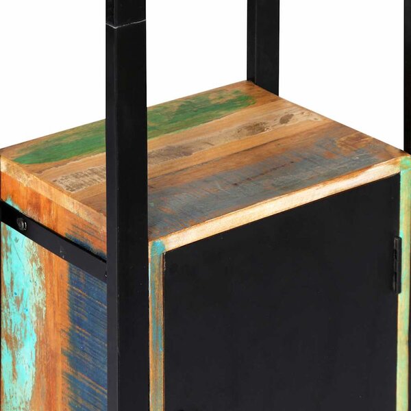Police na knihy 45 x 30 x 171 cm masivní recyklované dřevo 247907