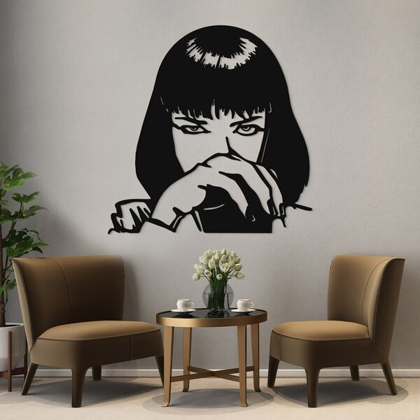 DUBLEZ | Dřevěný obraz Pulp Fiction - Mia Wallace | Obraz