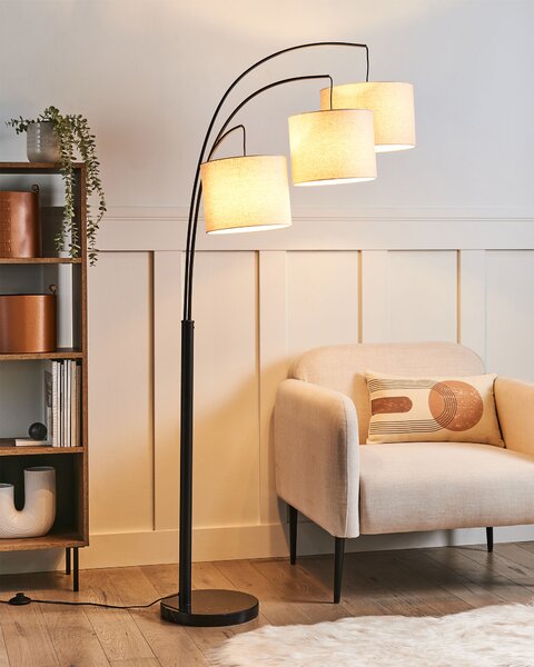 Stojací lampa CARONI Len Béžová