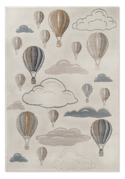 Krémový dětský koberec 120x170 cm Hot Air Balloon – Hanse Home