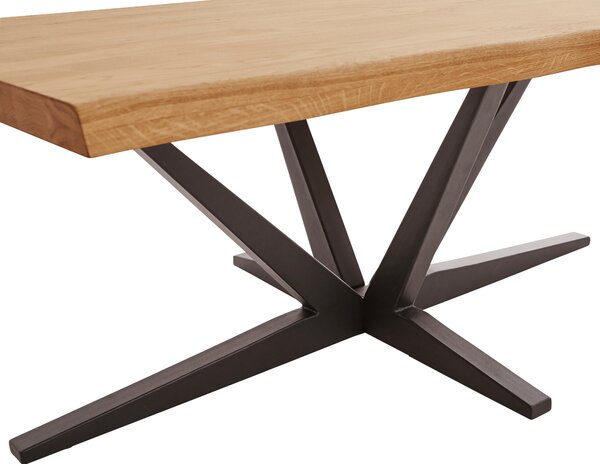 KONFERENČNÍ STOLEK, černá, barvy dubu, dřevo, kov, 110/70/45 cm Linea Natura - Konferenční stolky