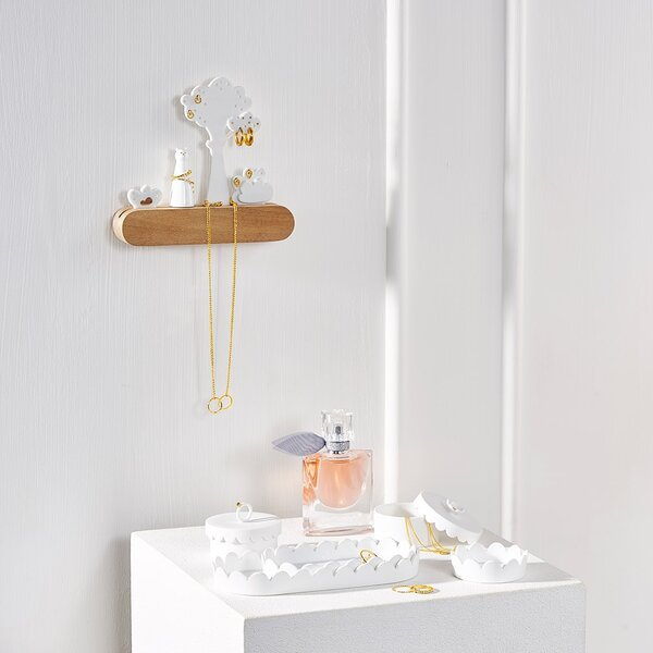 Porcelánový tácek na šperky Gold Chain