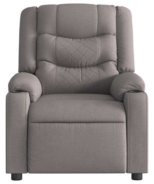 Elektrické polohovací křeslo taupe textil 3310251