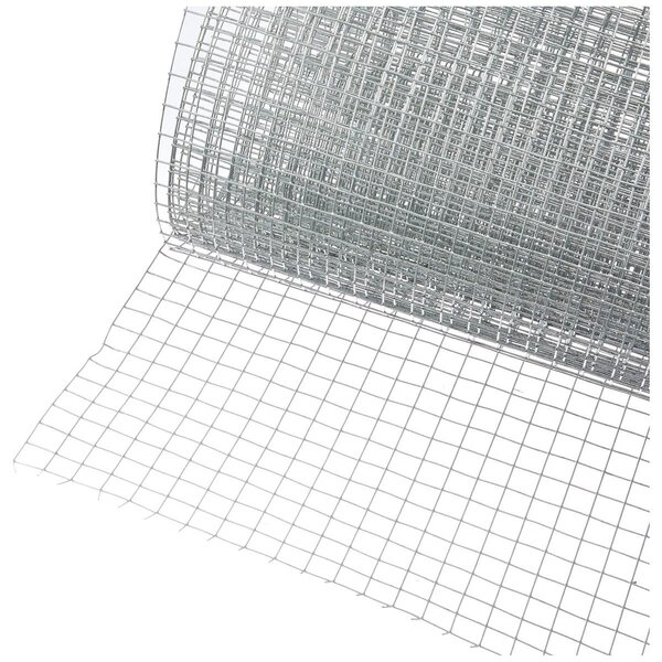 Drátěný plot Mřížový panel - 5 m x 50 cm - Pozinkovaná ocel - Oka 12,7 x 12,7 mm