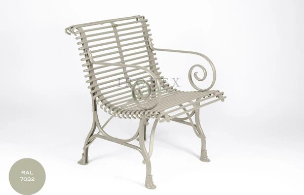 Kovová židle Arras Armchair A1 Barva: Pebble Grey - RAL 7032, Galvanizace: Nic