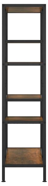 Knihovna 80 x 30 x 120 cm ocel a kompozitní dřevo 336358