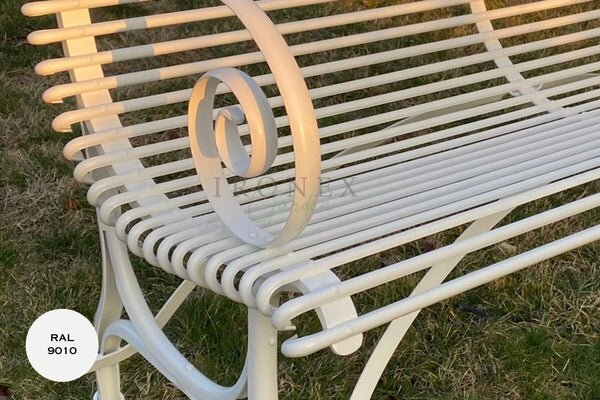 Kovová lavice Arras Curved Bench BCV Barva: Anthracite Grey - RAL 7016, Galvanizace: Nic