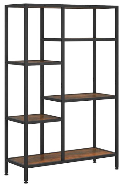 Knihovna 80 x 30 x 120 cm ocel a kompozitní dřevo 336358