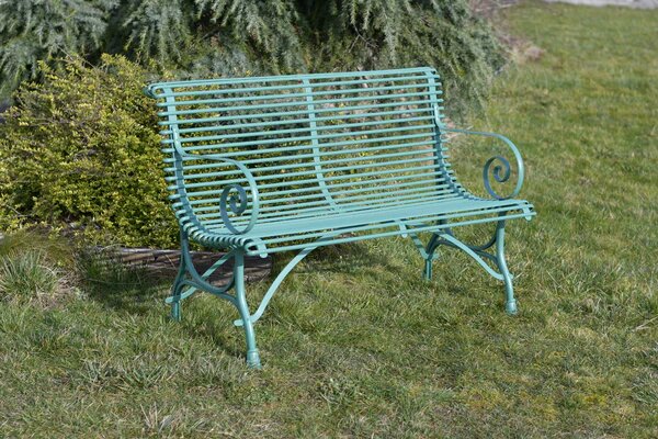 Kovová lavice Arras B2 Barva: Ruby Red - RAL 3003, Galvanizace: Nic