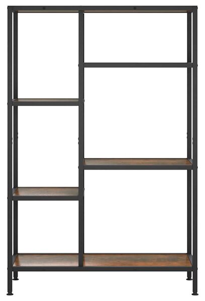 Knihovna 80 x 30 x 120 cm ocel a kompozitní dřevo 336358