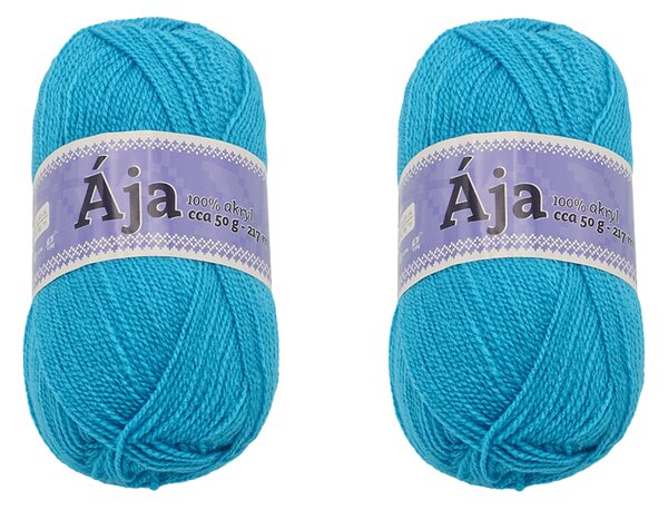 BELLATEX SET 2ks - Příze ÁJA Modrá 50g / 217 m