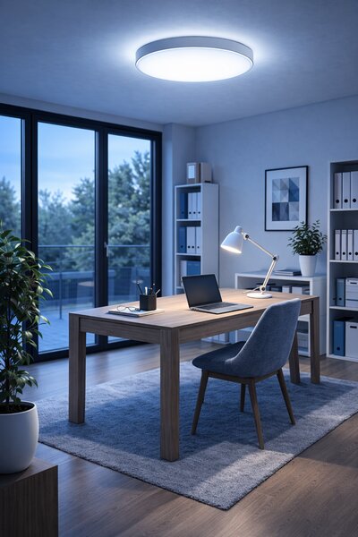 Philips HUE LED White Ambiance 41158/31/P6 Enrave S stropní svítidlo 9,6W 1220lm 2200-6500K 26,1cm bílé stmívatelné BlueTooth + HUE Switch