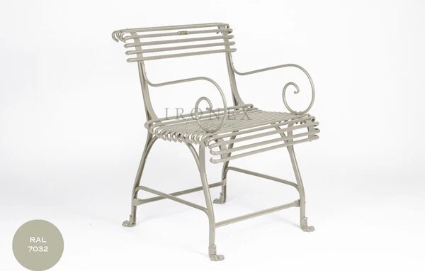 Kovová židle Arras US Armchair A3 Barva: Pebble Grey - RAL 7032, Galvanizace: Nic