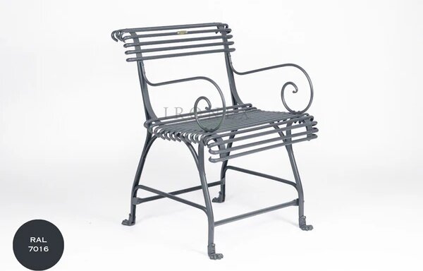 Kovová židle Arras US Armchair A3 Barva: Pebble Grey - RAL 7032, Galvanizace: Nic