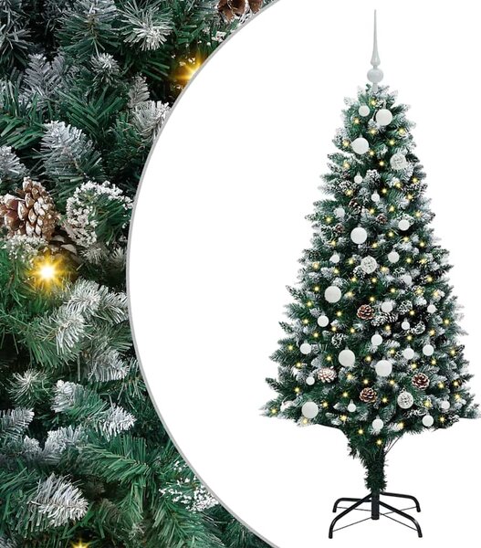 Umělý vánoční stromeček Zelená 150 cm PVC, ocel a plast 3396254