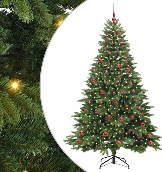 Umělý vánoční stromeček s stojanem Zelená 210 cm PE a PVC 3397562