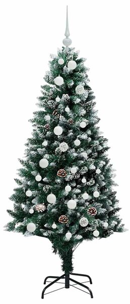 Umělý vánoční stromeček Zelená 150 cm PVC, ocel a plast 3396254
