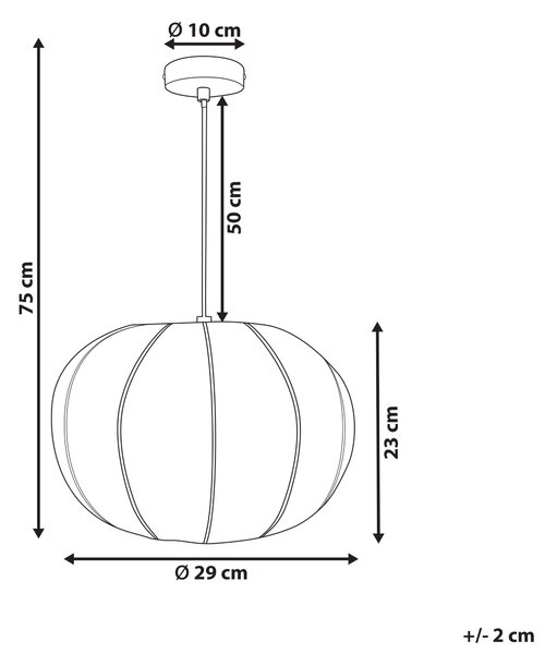 Závěsná lampa MARIARA Bílá
