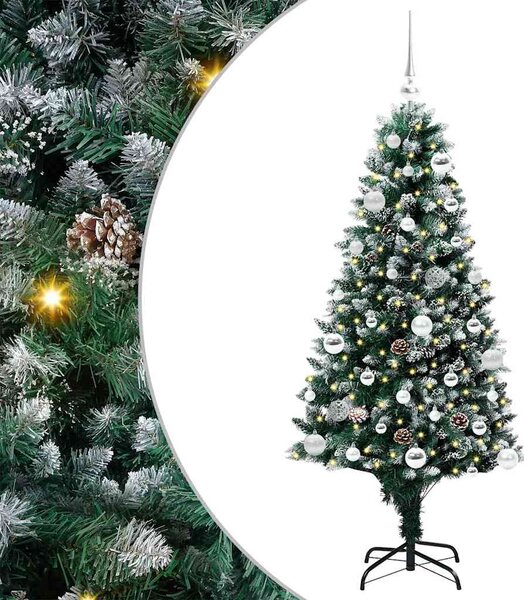 Umělý vánoční stromeček Zelená 150 cm PVC, ocel a plast 3396256