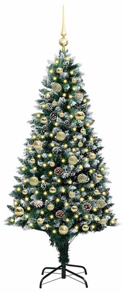 Umělý vánoční stromeček Zelená 150 cm PVC, ocel a plast 3396255