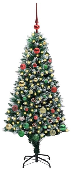 Umělý vánoční stromeček Zelená 150 cm PVC, ocel a plast 3396259