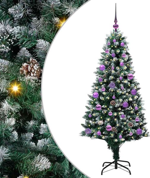 Umělý vánoční stromeček Zelená 150 cm PVC, ocel a plast 3396257