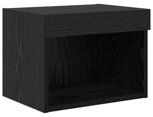 TV nástěnné jednotky s LED 5 ks Černý dub Kompozitní dřevo 3402961